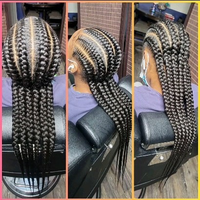 Stitch feed-in braids